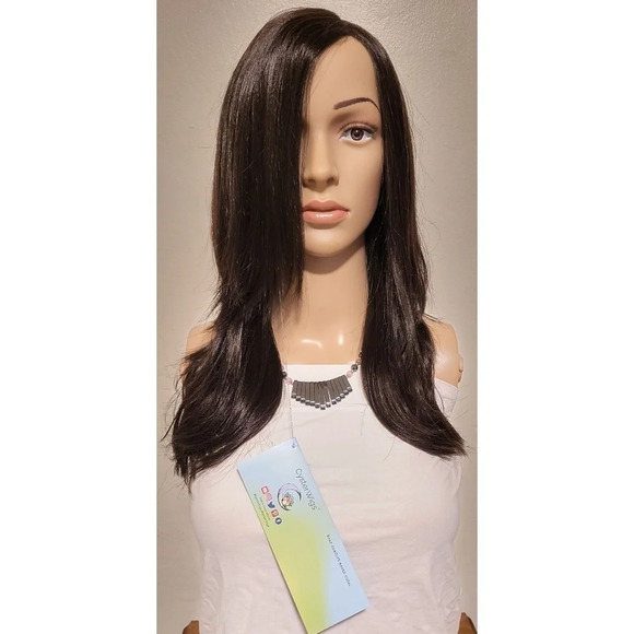 Meghan Mono Wig by Wigs Forever (CysterWigs)- (color - Black Magic) (15 count)